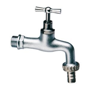 rubinetto da giardino ottone cromato