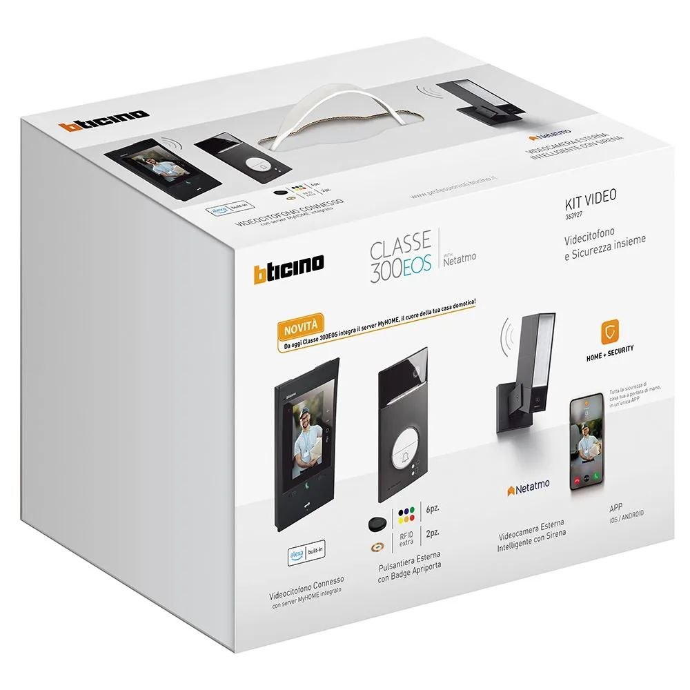 Kit videocitofono connesso Classe 300EOS Black