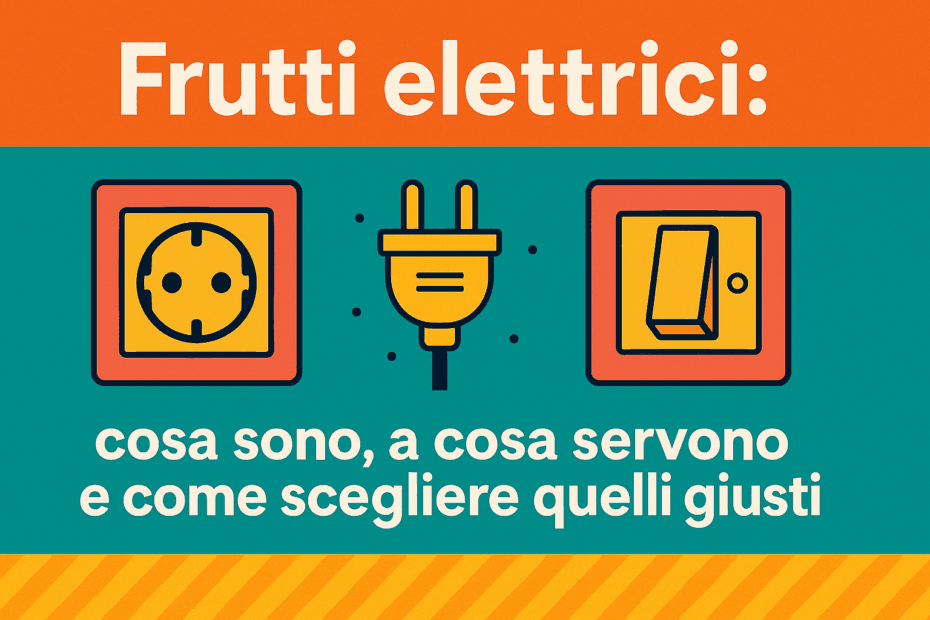 Frutti elettrici e placche per impianto casa