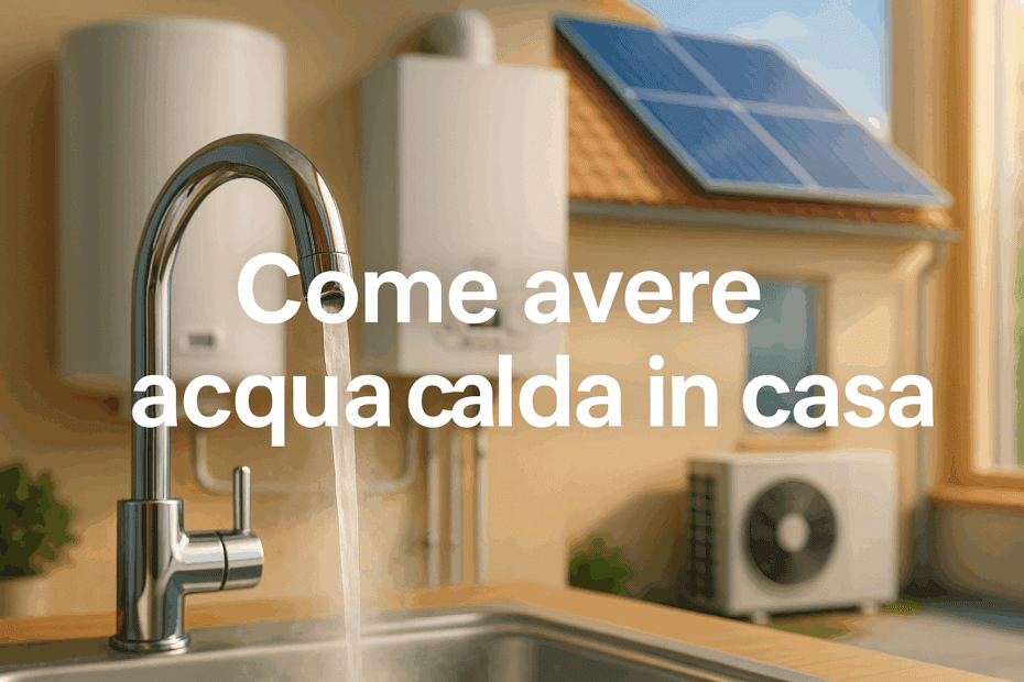acqua calda in casa